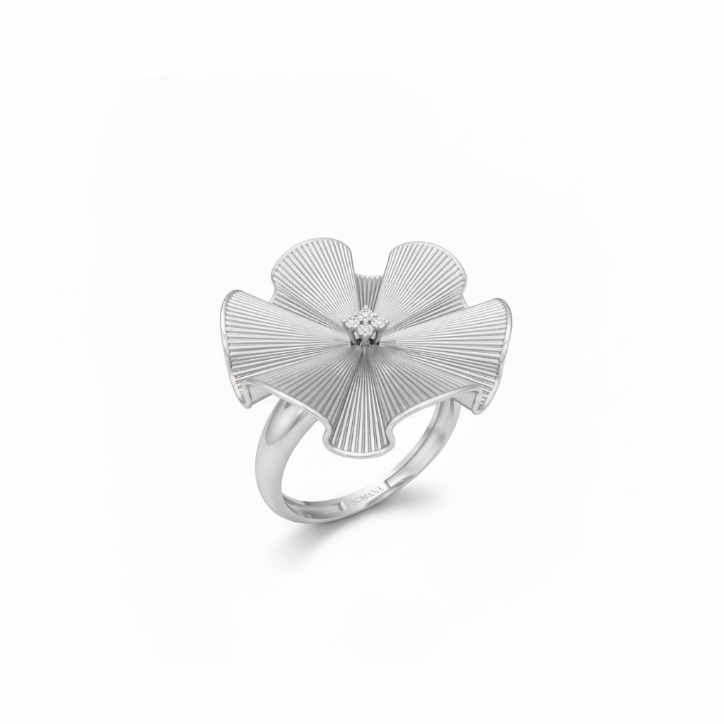 Fluted Bloom Ring