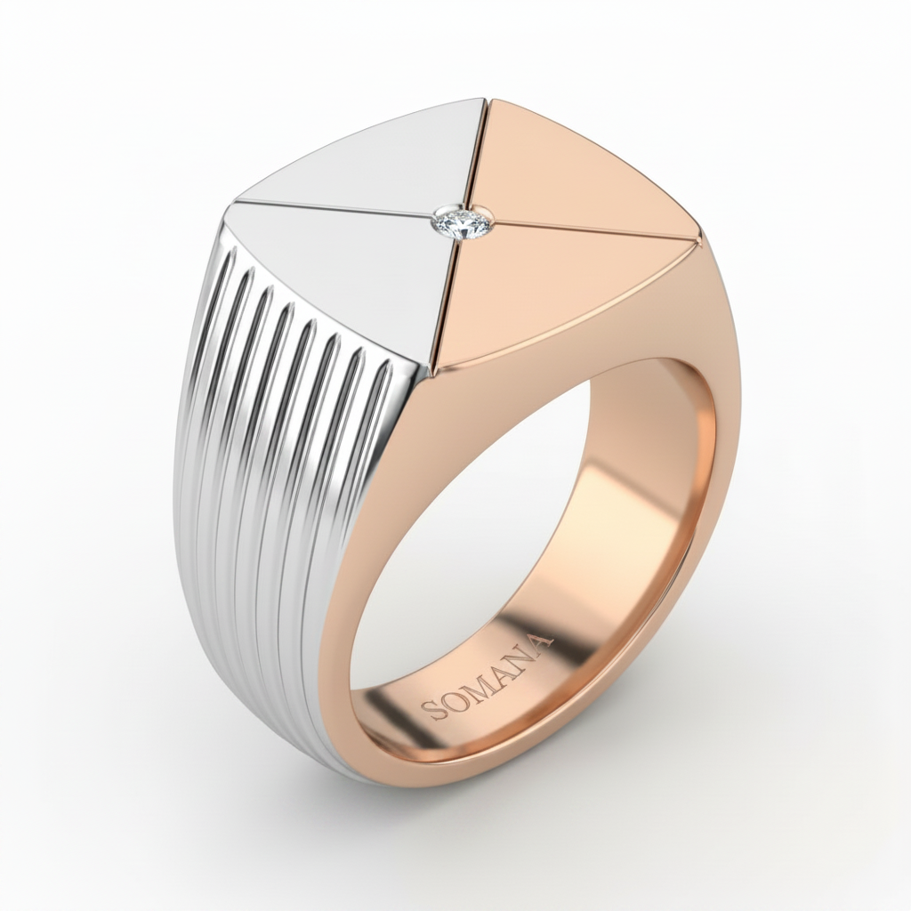 SOMANA Two-Tone Signet Ring – Inner Engraving Regenerated