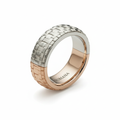 SOMANA Woven Two-Tone Ring – White Background