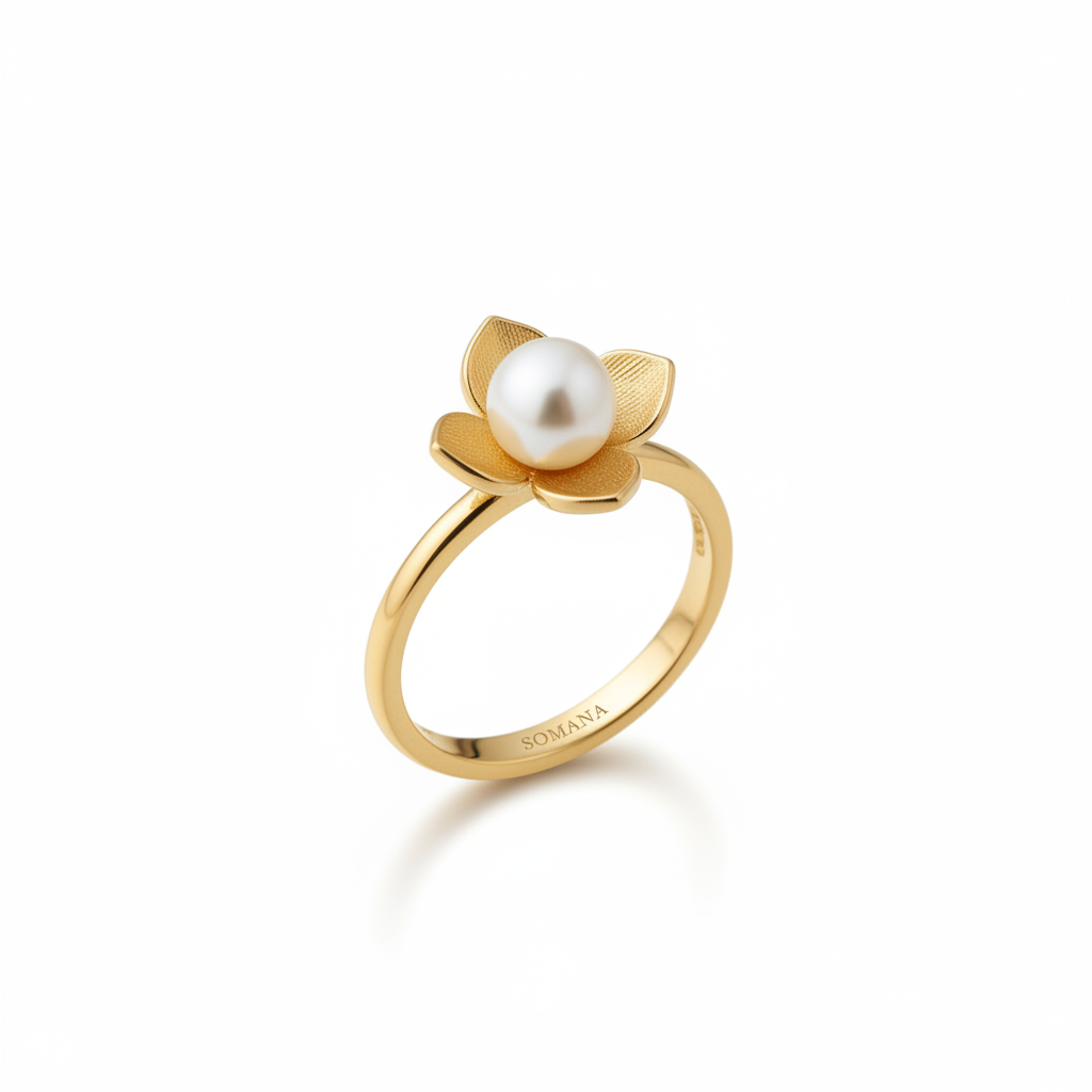 Zoomed Mogra pearl ring for SOMANA